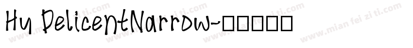 Hu PelicentNarrow字体转换